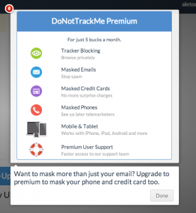 DoNotTrackMe -Premium Service